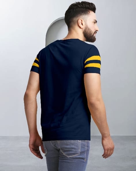 Men Cotton Blend Regular Tshirts