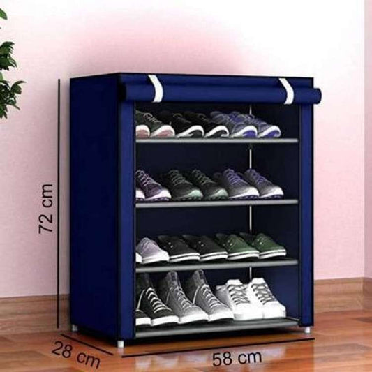 Metal Shoe Stand  (matte, 4 Shelves, DIY(Do-It-Yourself)