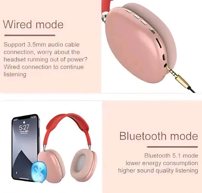 Wireless Over Ear-Bluetooth Headset