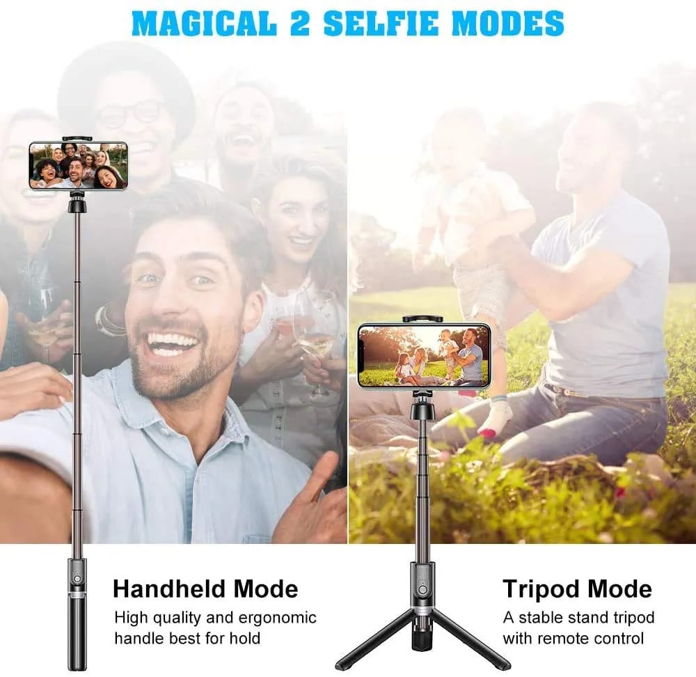 3-in-1 Multifunctional Selfie Stick, Tripod, Monopod Stand & Mobile Stand.
