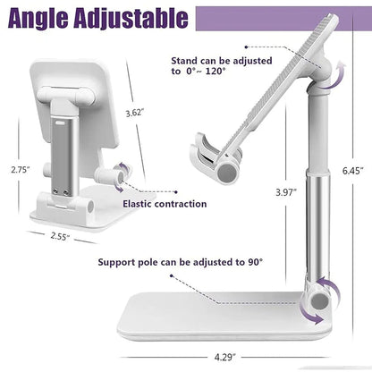 White Desktop Mobile Stand
