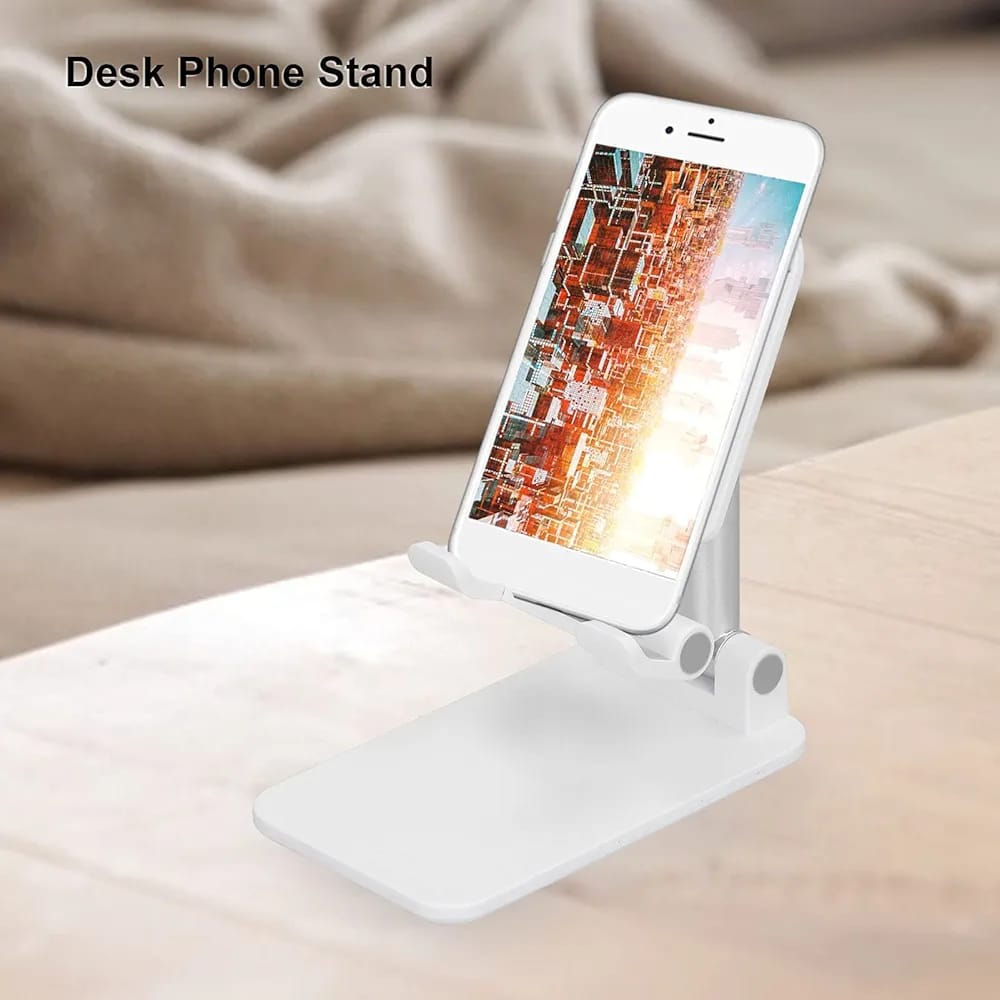 White Desktop Mobile Stand