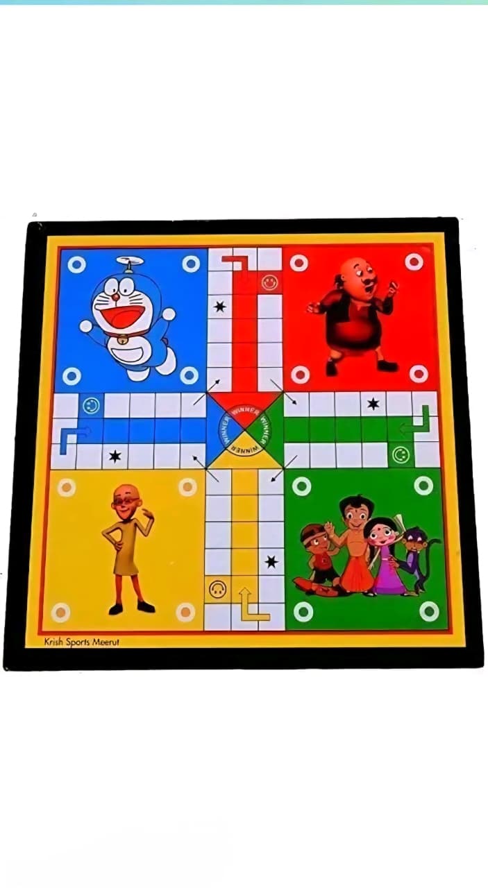 Wooden Ludo, Snakes & Ladders, and Chess Board Combo
